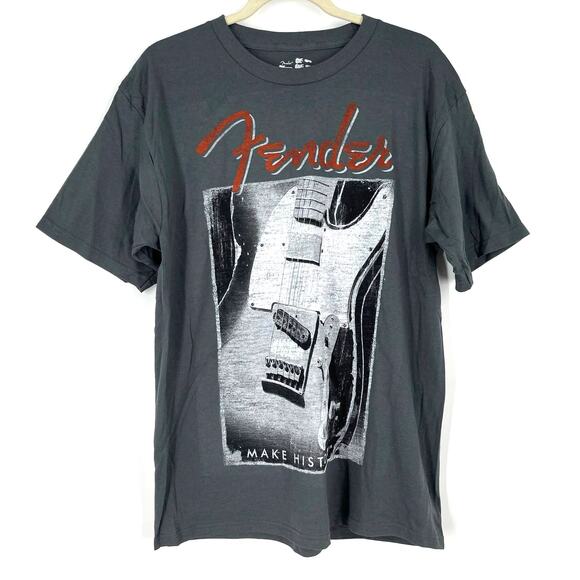 Fender Guitar Official Merch Fender Make History Graphic Tee Shirt Medium NWOT - Picture 1 of 6